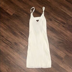 Fashion Nova Strapless White Dress/ beach coverup